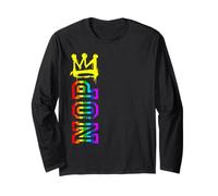 No Kings Protest Sign Vertical LGBT Pride Shirt Uomo Donna Maglia a Manica