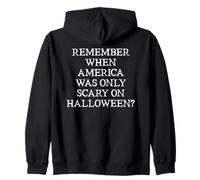 No Kings Remember When America Was Only Scary on Halloween Felpa con Cappuccio