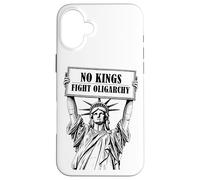No Kings Statue Of Liberty Fight Oligarchy Custodia per iPhone 16 Plus