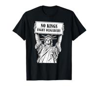 No Kings Statue of Liberty Fight Oligarchy Maglietta