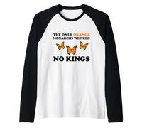 No Kings The Only Orange MONACHRS We Need Butterfly Maglia con Maniche Raglan