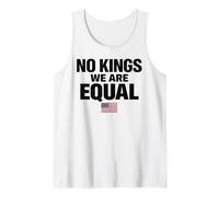 No Kings We Are Equal Freedom Equality Bandiera USA Canotta