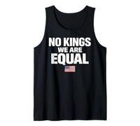 No Kings We Are Equal Freedom Equality Bandiera USA Canotta