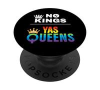 No Kings Yas Queens Rainbow Pride PopSockets PopGrip Adesivo