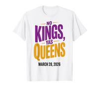 No Kings Yas Queens Sassy Protest Marzo 28 2026 Resistere Maglietta