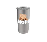 No, Lazy Golden Lab Bicchiere termico in acciaio inox doppia parete