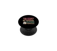 No Lesson Plans Grading Teacher Summer Break Vacation Vibes PopSockets PopGrip Adesivo