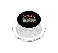 No Lesson Plans Grading Teacher Summer Break Vacation Vibes PopSockets PopGrip per MagSafe
