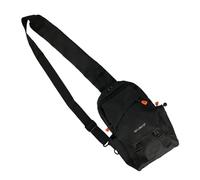 No Limits Borsello Monospalla Uomo Impermeabile, Zaino Monospalla Sportivo con Tracolla Regolabile e Tasca Antifurto, Multitasche, Nero