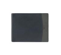 No Limits Portafoglio Uomo In Vera Pelle, Bifold Elegante, Design Sottile Bicolore, CLASSICO Con Portamonete, Con Scatola