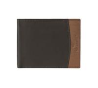 No Limits Portafoglio Uomo In Vera Pelle, Bifold Elegante, Design Sottile Bicolore, DOPPIA FINESTRA Con Portamonete, Con Scatola