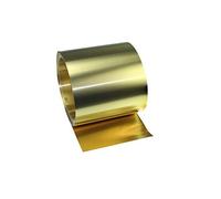 NO LOGO FMN-Tape, 1Meter / Roll Sottile Striscia in Ottone Spessore 0,01/0,02/0,03/0,04/0.05MM * W100MM Brass Lamina d'oro Film Ottone Foil H62 Targa in Ottone