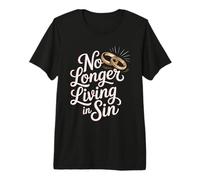 No Longer Living in sin Matrimonio Sposi - Maglietta Premium
