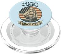 No Lords in America Since 1776 4th of July USA Flag Barca a vela PopSockets PopGrip per MagSafe