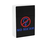 NO MA'AM - Portasigarette portatile, con porta sigarette, custodia protettiva a portafoglio, per uomo e donna