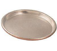 Vigor Blinky 94080-50 Teglia in Rame Stagnato, Tonda, Bordo da 3 cm, Diametro 50 cm