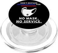 No Mask No Service Social Distance Wash Hands & Face Masks PopSockets PopGrip per MagSafe