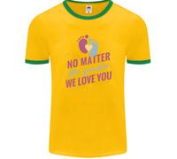 No Matter The Gender Nuovo Baby Gravidanza Incinta Uomo Ringer T-Shirt FotL