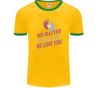 No Matter The Gender Nuovo Baby Gravidanza Incinta Uomo Ringer T-Shirt FotL