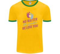 No Matter The Gender Nuovo Baby Gravidanza Incinta Uomo Ringer T-Shirt FotL