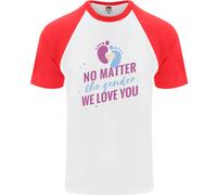 No Matter The Genere Nuovo Bambino Gravidanza DA UOMO S/S Baseball T-Shirt