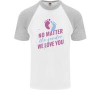 No Matter The Genere Nuovo Bambino Gravidanza DA UOMO S/S Baseball T-Shirt