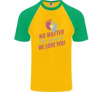 No Matter The Genere Nuovo Bambino Gravidanza DA UOMO S/S Baseball T-Shirt