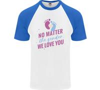 No Matter The Genere Nuovo Bambino Gravidanza DA UOMO S/S Baseball T-Shirt