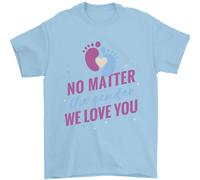 No Matter The Genere Nuovo Bambino Gravidanza T-Shirt 100% Cotone