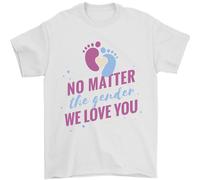 No Matter The Genere Nuovo Bambino Gravidanza T-Shirt 100% Cotone
