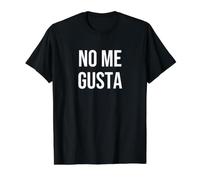 No Me Gusta Maglietta con Stampa Grafica Economica, Uomo, Nero, M