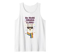 No More Drama Rainbow Llama Pride Sciarpa LGBT Design Canotta