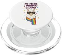 No More Drama Rainbow Llama Pride Sciarpa LGBT Design PopSockets PopGrip per MagSafe