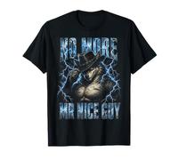 No More Mr Nice Guy Alpha Wolf Meme Bootleg Y2K Graphic Maglietta