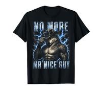 No More Mr Nice Guy Alpha Wolf Meme Bootleg Y2K Graphic Maglietta