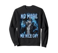 No More Mr Nice Guy Bad Boy Cowboy Lupo Mannaro Felpa