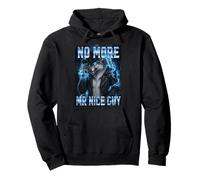 No More Mr Nice Guy Bad Boy Cowboy Lupo Mannaro Felpa con Cappuccio
