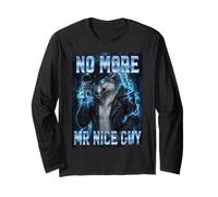 No More Mr Nice Guy Bad Boy Cowboy Lupo Mannaro Maglia a Manica