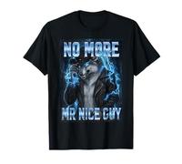 No More Mr Nice Guy Bad Boy Cowboy Lupo Mannaro Maglietta