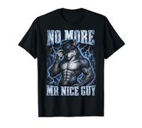 No More Mr Nice Guy Funny Alpha Wolf Meme Sigma Male Bootleg Maglietta