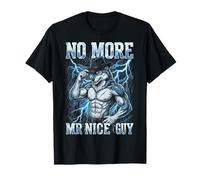 No More Mr Nice Guy Funny Alpha Wolf Meme Sigma Male Bootleg Maglietta