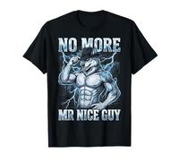No More Mr Nice Guy Funny Alpha Wolf Meme Sigma Male Bootleg Maglietta