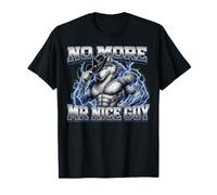 No More Mr Nice Guy Funny Alpha Wolf Meme Unhinged Brainrot Maglietta