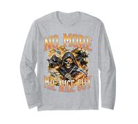 No More Mr. Nice Guy Grim Reaper Skull Bootleg Sigma Aura Maglia a Manica