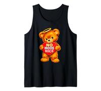 No More Nice Grumpy Fuzzy Bear - Grafica a Forma di Cuore con Angelo Canotta