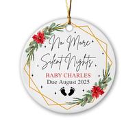 No More Silent Nights Natalizio Da Appendere Con Corda Decorazioni Albero Di Natale Decorativo Decorazione Natalizia Per Finestra Scrivania Casa