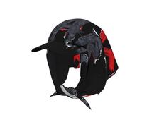 No More War - Bandana da baseball da donna, con visiera, con sciarpa integrata, leggera, estiva, per viaggi, spiaggia, attività all'aperto, colore: nero