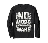 No More Wars Tank with Flowers Peace Maglia a Manica