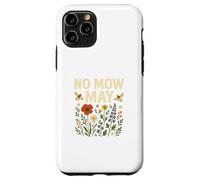 No Mow May Bee Friendly Wildflower Gardening Eco Custodia per iPhone 11 Pro