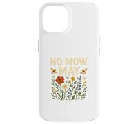 No Mow May Bee Friendly Wildflower Gardening Eco Custodia per iPhone 14